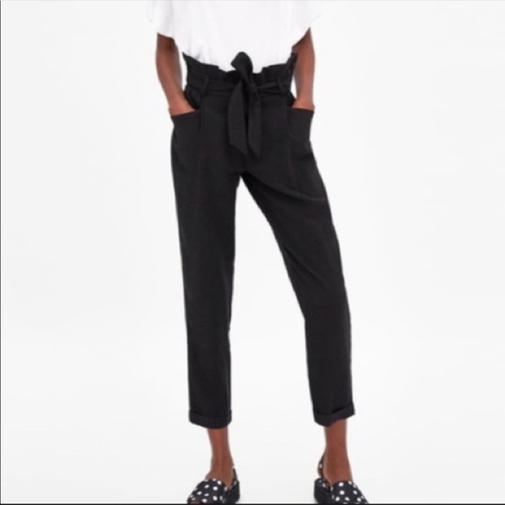 Zara Paperbag Waist Pants